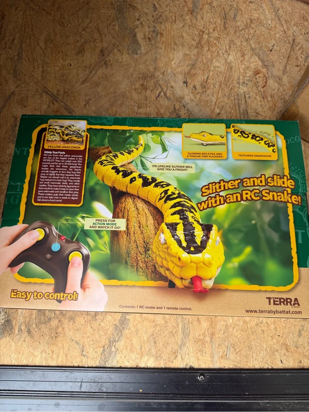 Terra RC Yellow & Black Remote Control Snake Toy